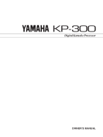 Yamaha KP-300 - Owners Manual